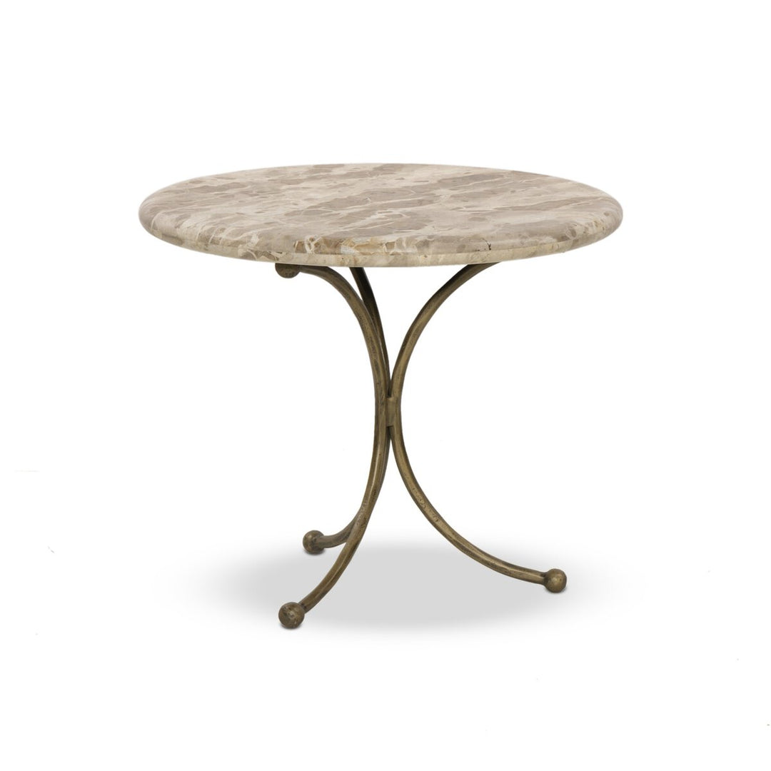 Sylas End Table Fossil Marble