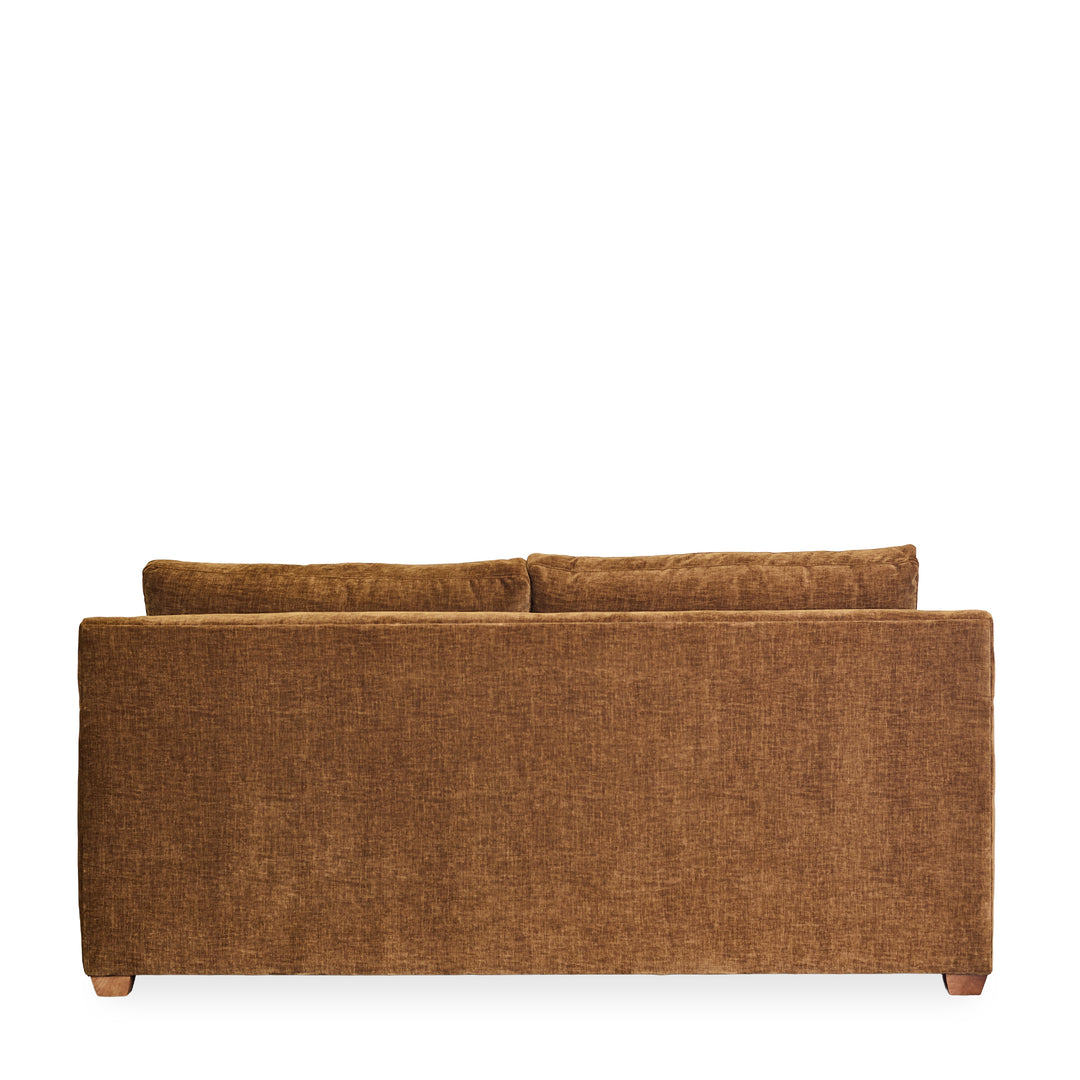 Sylvie Serenity Sleeper Sofa in Burnished Bronze side view - queen sleeper sofa by Rowe - Whats New Furniture Portland OR