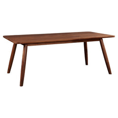 Tahoe Dining Table 59" in American walnut side angle - American walnut dining table by Unique Furniture - Whats New Furniture Portland OR