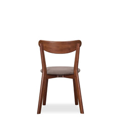 Tahoe Walnut Dining Chair in Grey/Walnut back view - walnut dining chair by Unique Furniture - Whats New Furniture Portland OR