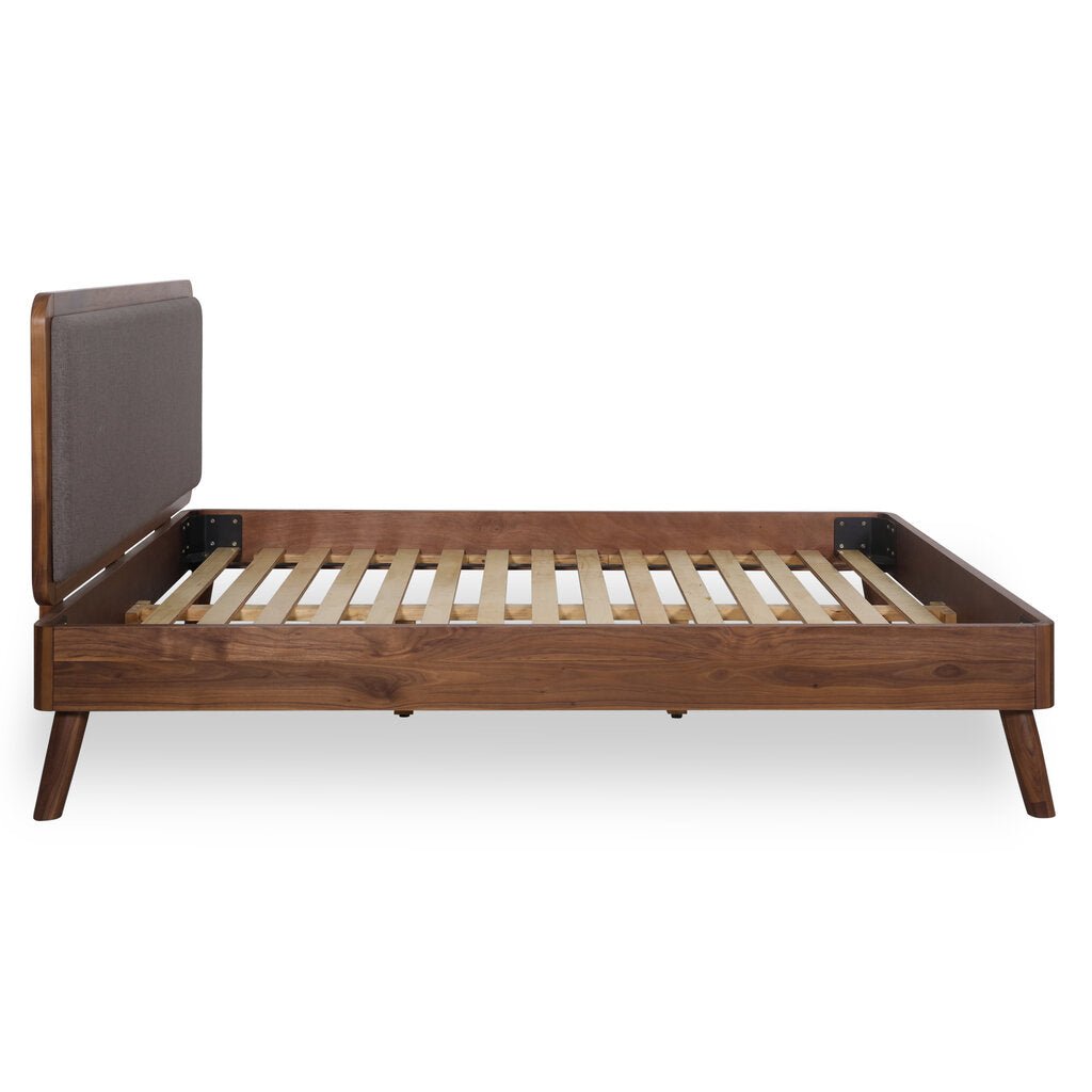 Tahoe Queen Bed - alternate angle - mid-century modern beds - Whats New Furniture Portland OR
