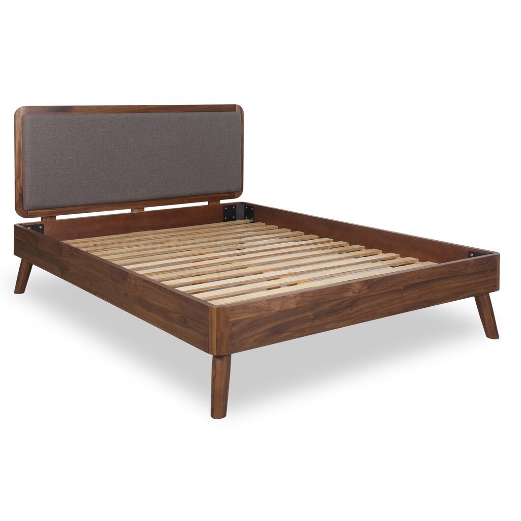 Tahoe Queen Bed - back view - mid-century modern beds - Whats New Furniture Portland OR