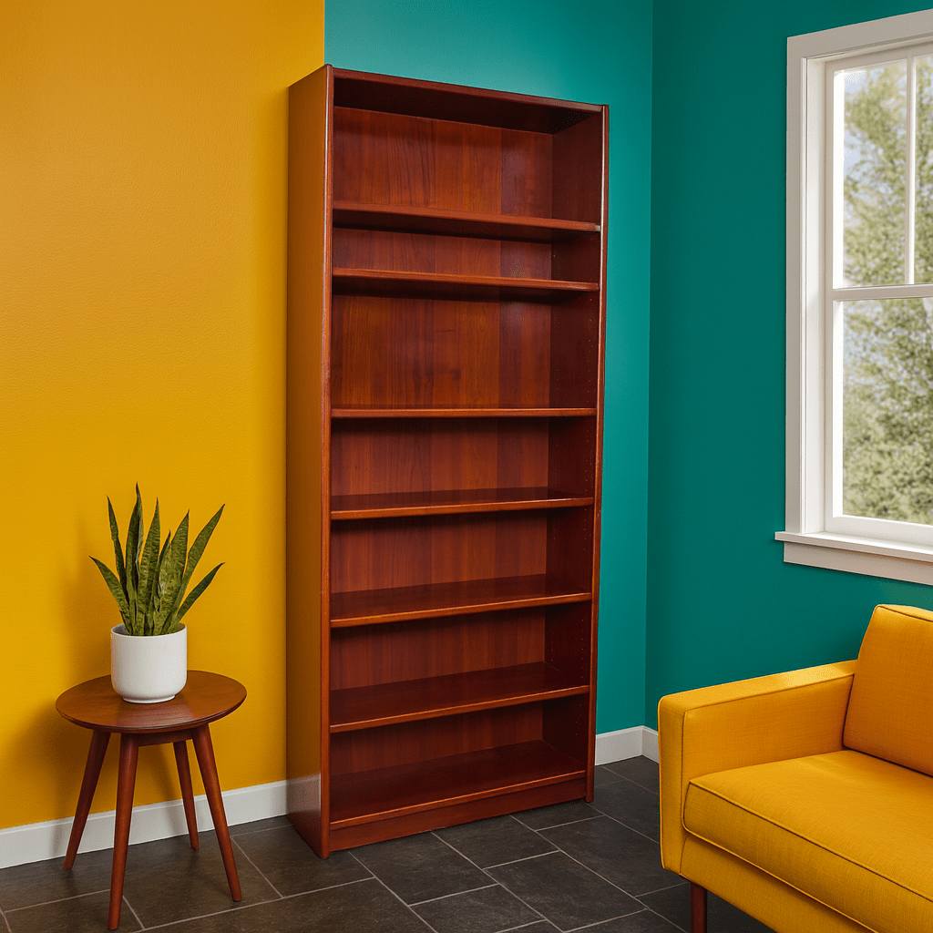 Cherrywood Bookcase detail view 3 - Whats New Furniture - Portland, Oregon