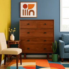 Tall Dresser detail view 4 - Whats New Furniture - Portland, Oregon