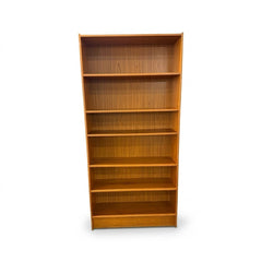 Tall Teak Contemporary Bookcase - view 2