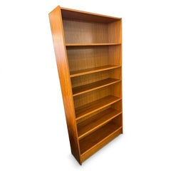 Tall Teak Contemporary Bookcase - view 3