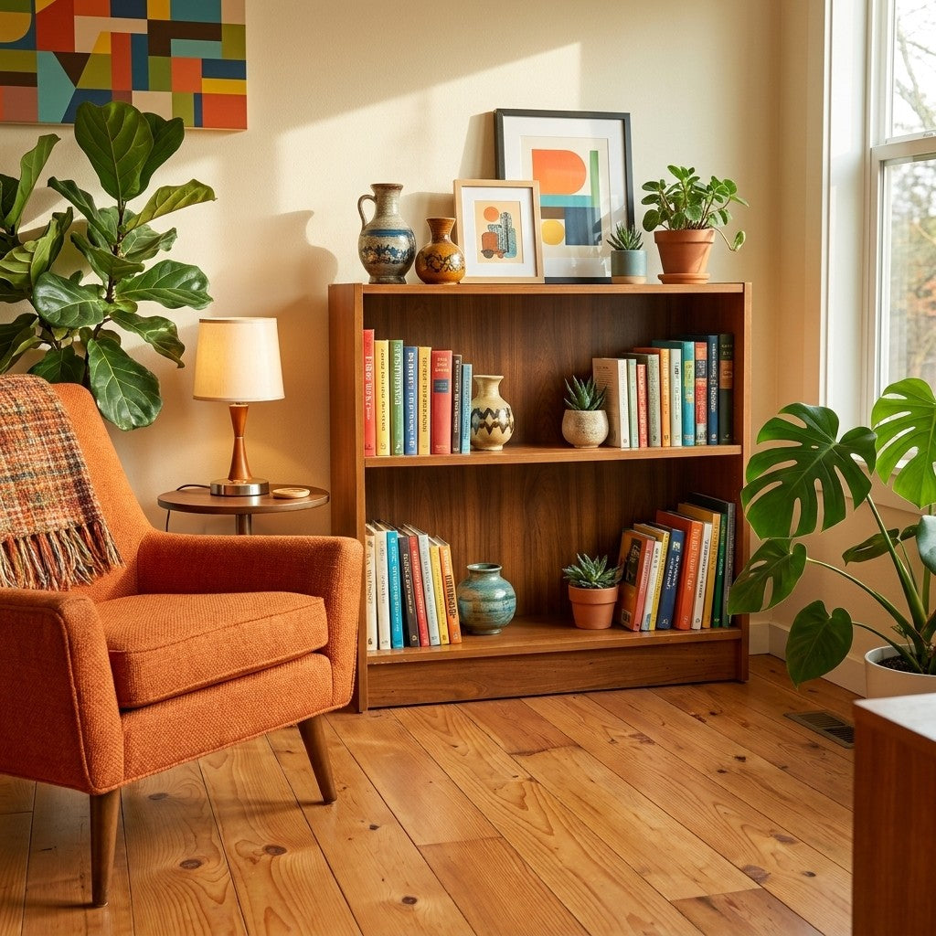 Teak Mid-Century Bookcase - view 4
