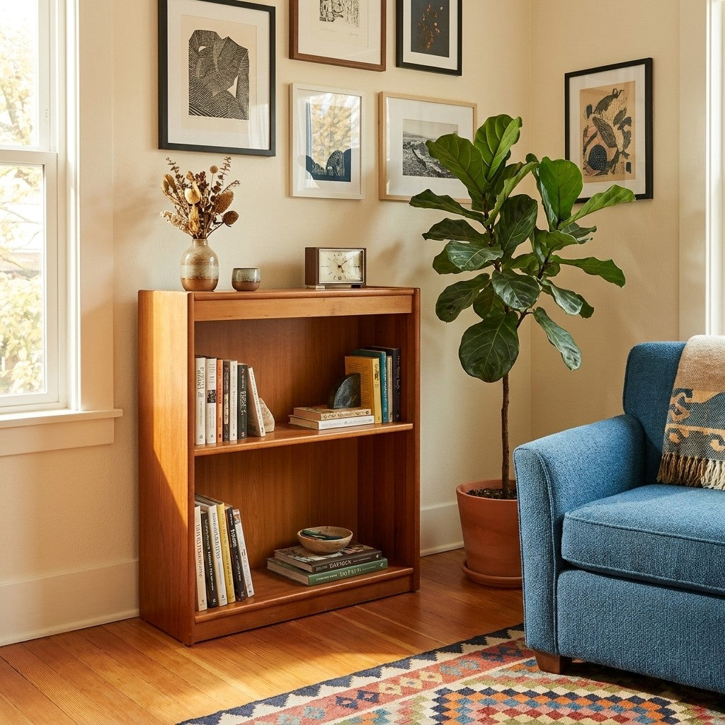 Teak Mid-Century Small Bookcase - view 5