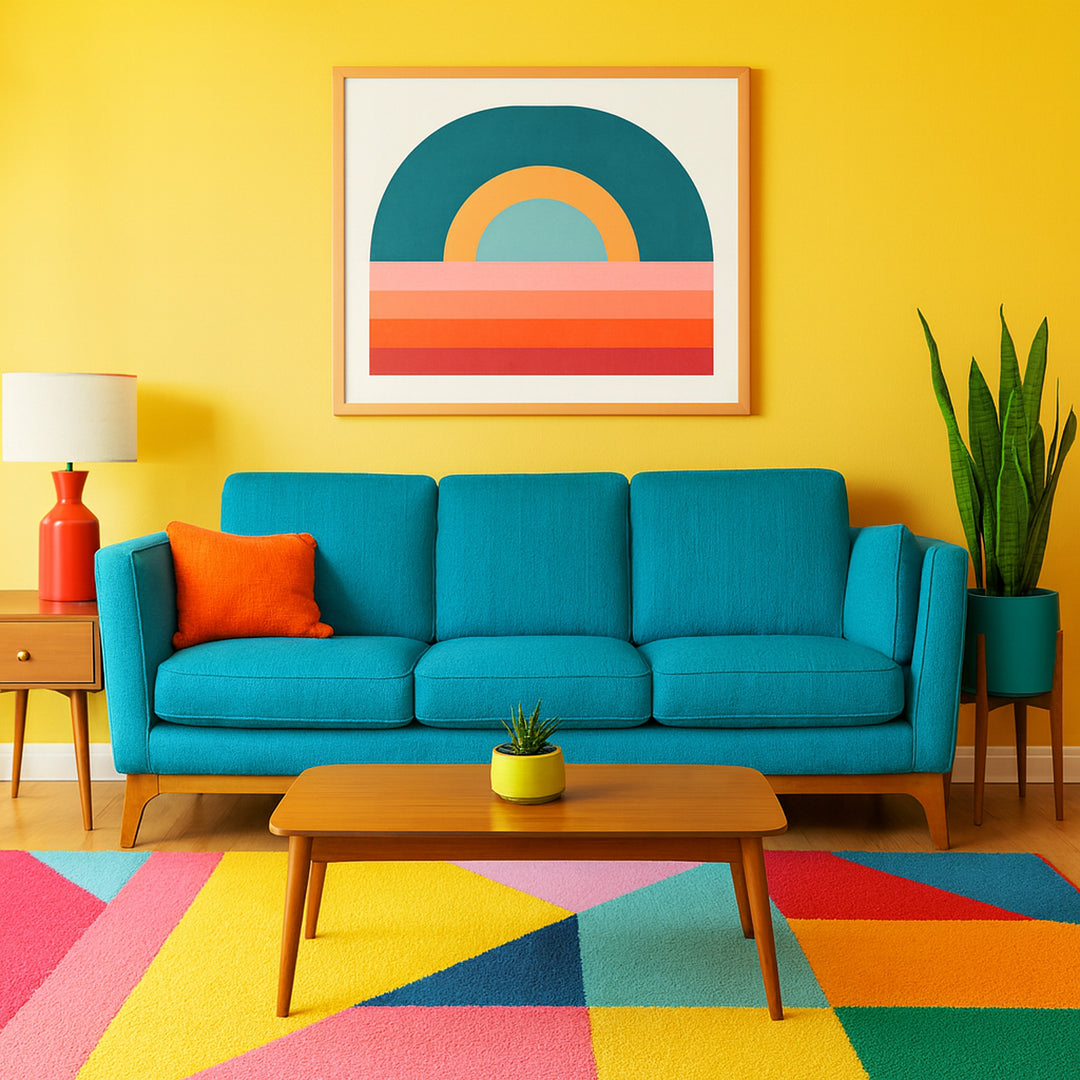Teal Sofa detail view 2 - Whats New Furniture - Portland, Oregon