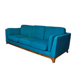 Teal Sofa detail view - Whats New Furniture - Portland, Oregon