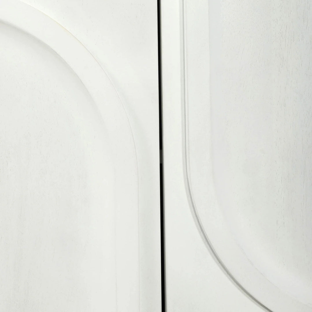 Tempo Sideboard in White Wash door detail - arched door sideboard by LH Imports - Whats New Furniture Portland OR