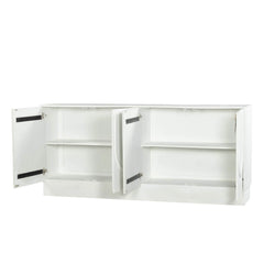 Tempo Sideboard in White Wash interior detail - arched door sideboard by LH Imports - Whats New Furniture Portland OR