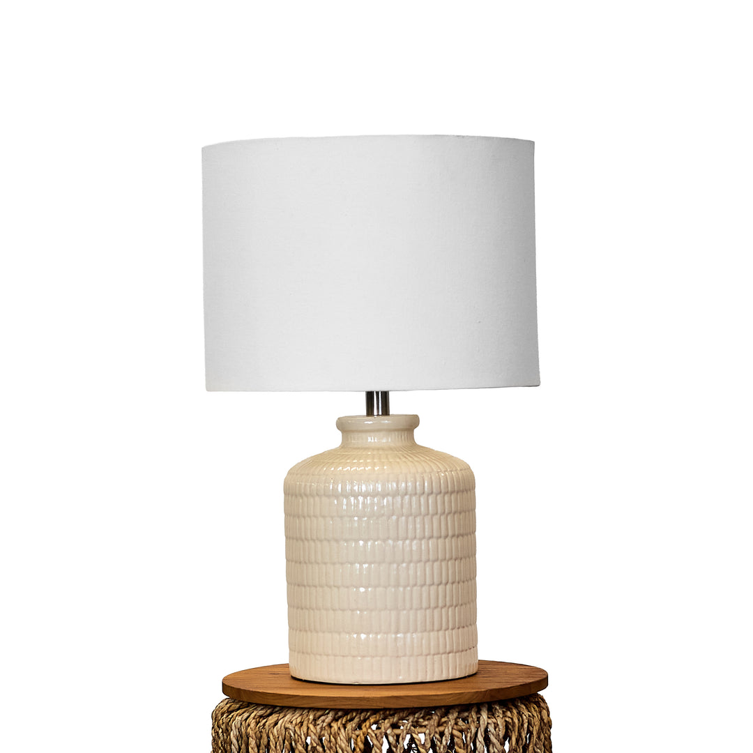 Textured Ceramic Lamp - Whats New Furniture - Portland, Oregon