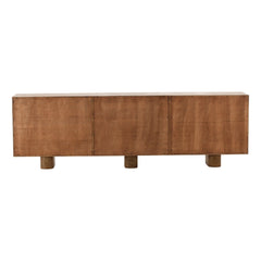 Thalia Sideboard - 6 Door Reclaimed Pine in Brown - back studio view - Sideboard by Dovetail - Whats New Furniture Portland OR