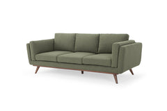 The Powell Sofa side angle - mid-century padded-arm sofa private label - Whats New Furniture Portland OR