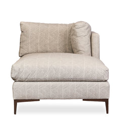 Down Filled Patterened Chaise - What&