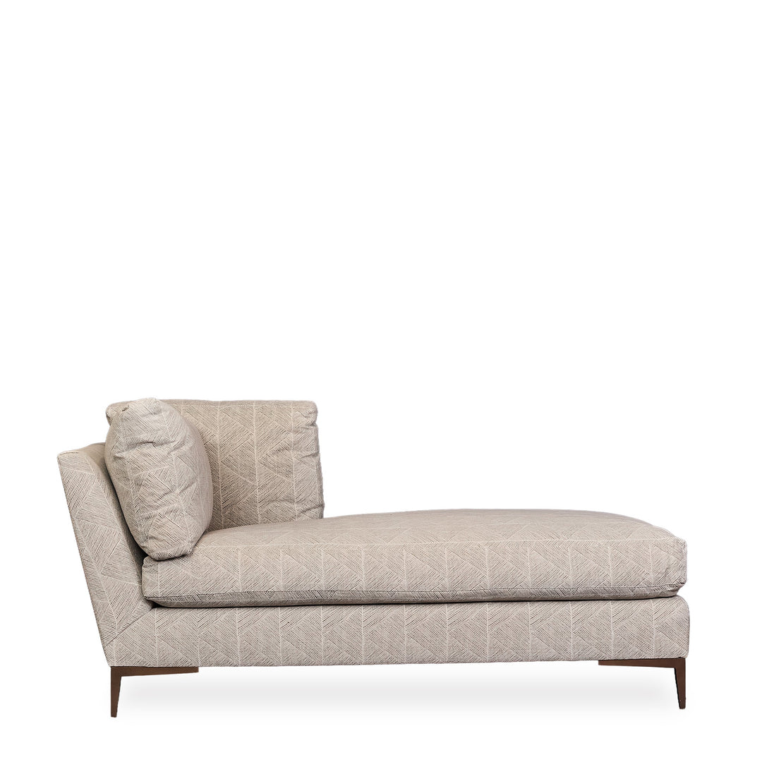 Down Filled Patterened Chaise - Whats New Furniture - Portland, Oregon