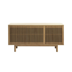 Tiber Sideboard in Natural Oak front view - sideboard by Unique Furniture - Whats New Furniture Portland OR