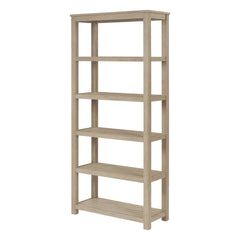 Tiburon KD Book Shelf in Drifted Sand - acacia 5-shelf bookcase by NPD - Whats New Furniture Portland OR