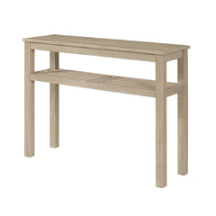 Tiburon Console Table in Drifted Sand side angle - solid acacia console table by NPD - Whats New Furniture Portland OR