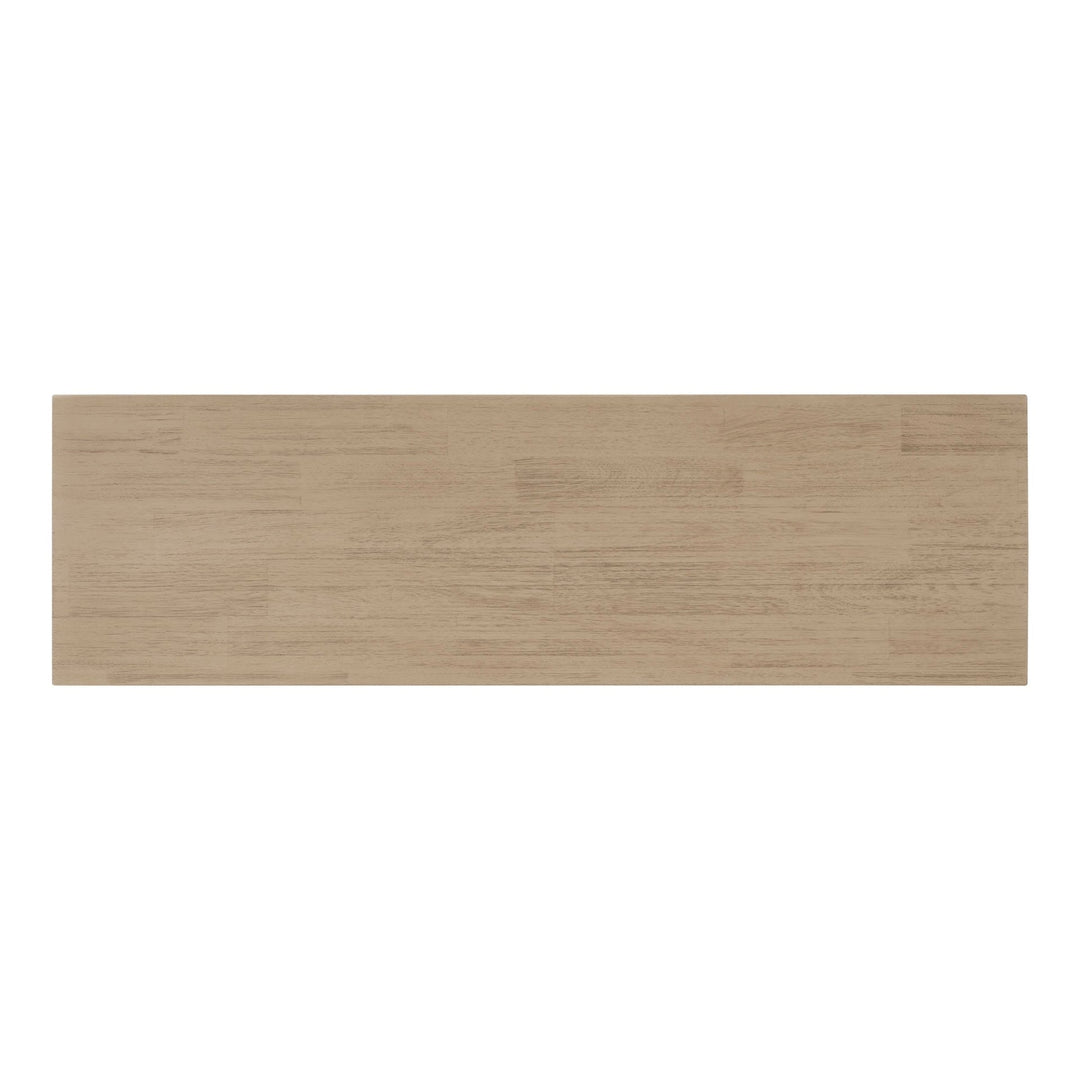 Tiburon Console Table in Drifted Sand back view - solid acacia console table by NPD - Whats New Furniture Portland OR