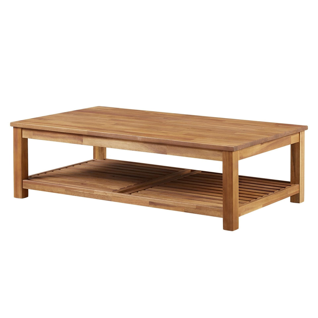 Tiburon Coffee Table in amber acacia - modern coffee table by NPD - Whats New Furniture Portland OR