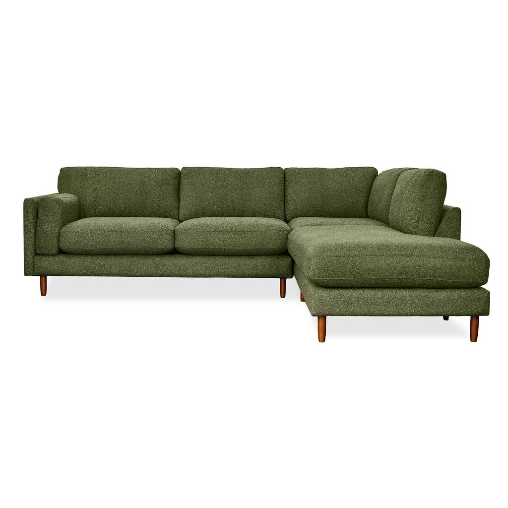 Timber Open Chaise Sectional Stanton front view - Whats New Furniture Portland OR