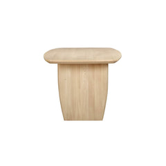 Tonic Dining Table in Biscotti Oak variant side angle - European oak dining table by LH Imports - Whats New Furniture Portland OR
