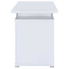 Tracy 55-inch 2-drawer Office Computer Desk White - What&