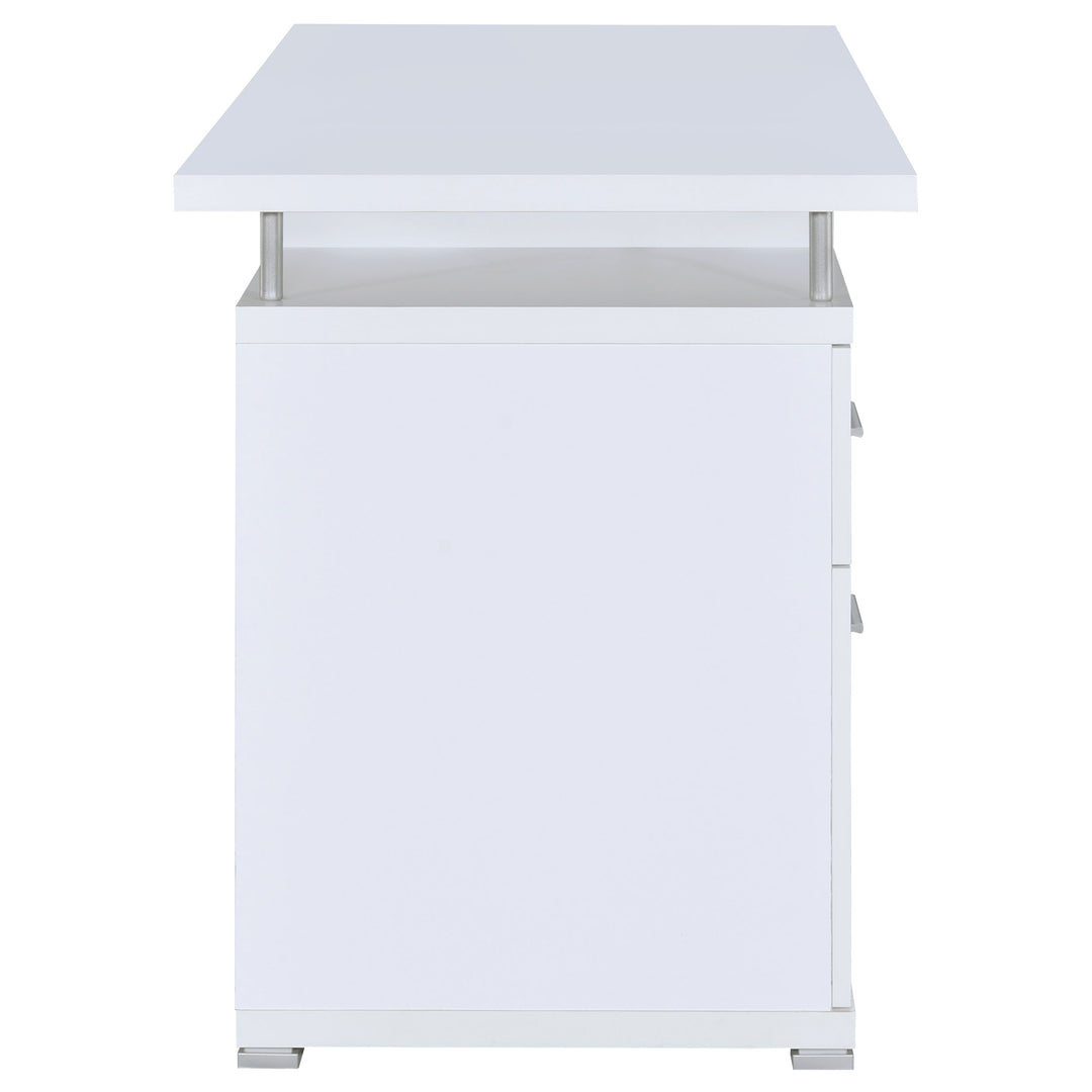 Tracy 55-inch 2-drawer Office Computer Desk White - What&