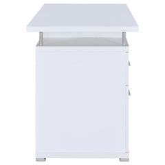 Tracy 55-inch 2-drawer Office Computer Desk White - What&