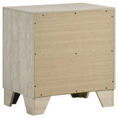 Trenton 2-drawer Nightstand Bedside Table Rustic Cream - What&