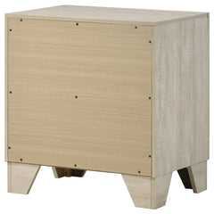 Trenton 2-drawer Nightstand Bedside Table Rustic Cream - What&