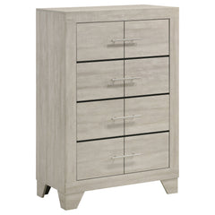 Trenton 4-drawer Bedroom Chest of Drawers Rustic Cream - What&
