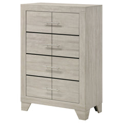 Trenton 4-drawer Bedroom Chest of Drawers Rustic Cream - What&