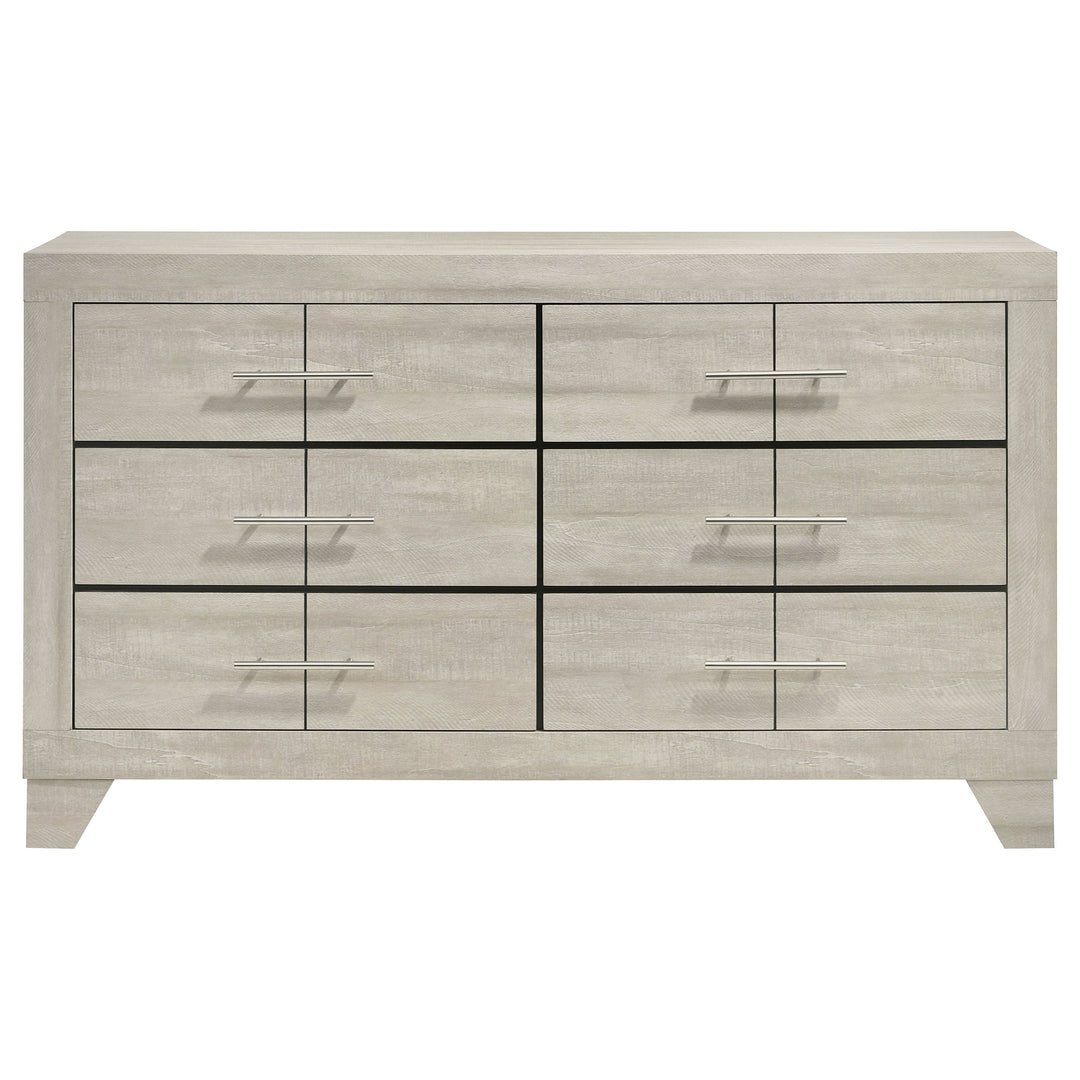 Trenton 6-drawer Bedroom Dresser Rustic Cream - What&