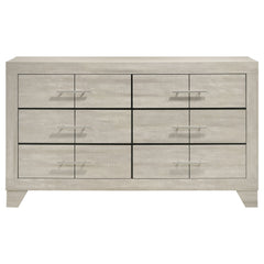Trenton 6-drawer Bedroom Dresser Rustic Cream - What&