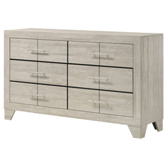 Trenton 6-drawer Bedroom Dresser Rustic Cream - What&