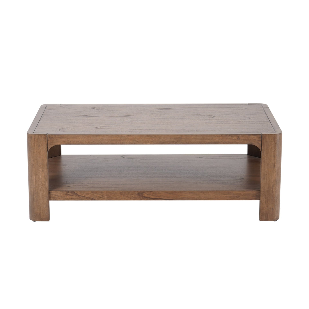 Trevin KD Rectangular Coffee Table in Walnut alternate view - rectangular coffee table by NPD - Whats New Furniture Portland OR