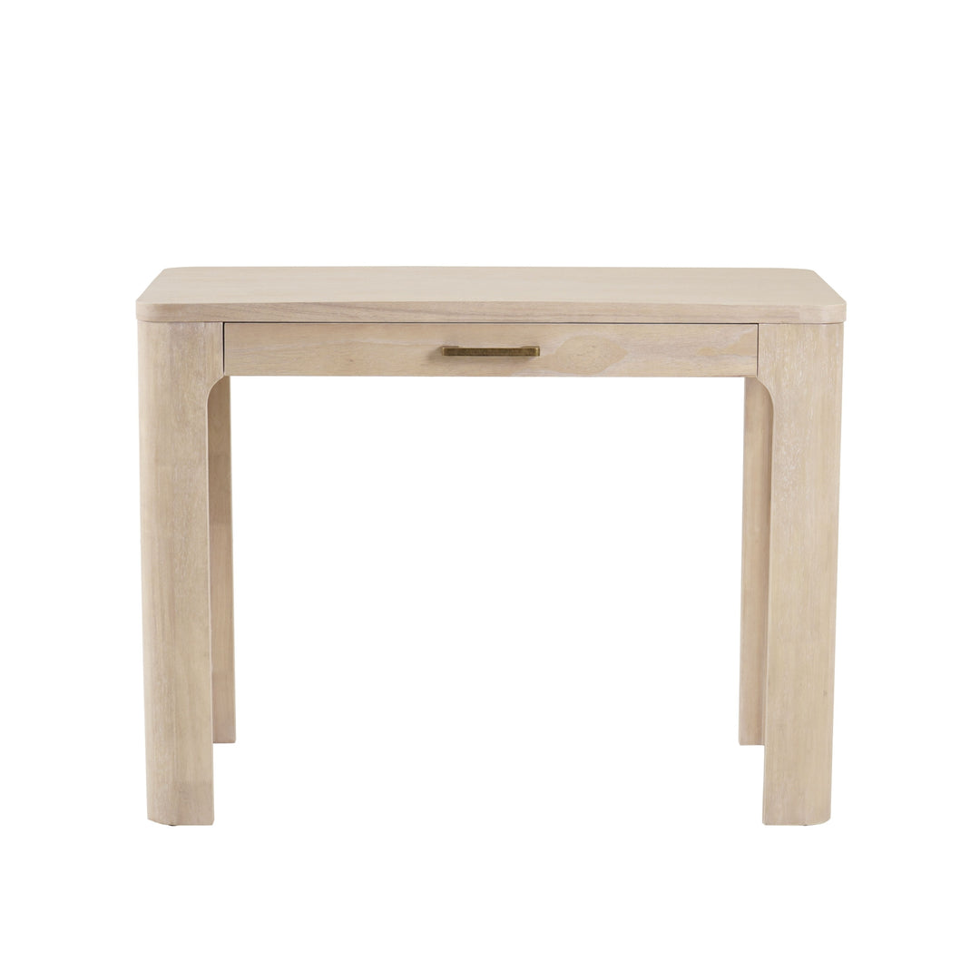 Trevin KD Small 1 Drawer Desk in Weathered Sand - studio - NPD - Whats New Furniture Portland OR