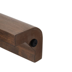 Trevin KD Small 1 Drawer Desk in Walnut handle detail - Walnut small drawer desk by NPD - Whats New Furniture Portland OR