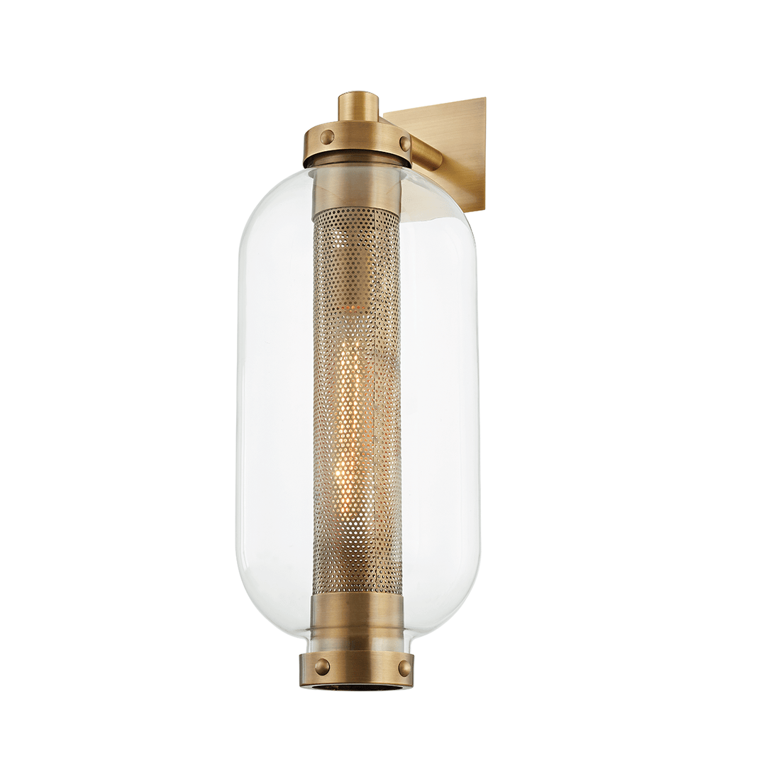 Atwater Exterior Wall Sconce, Patina Brass by Troy Lighting - product view - Whats New Furniture Portland OR