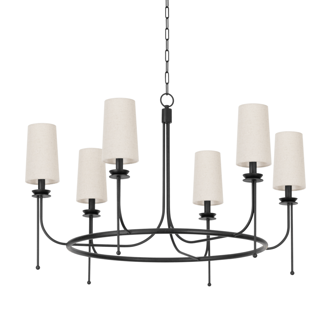 Calder 6-Light Chandelier, Forged Iron by Troy Lighting - product view