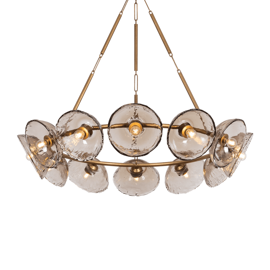 Diego 12-Light Chandelier, Patina Gold Leaf by Troy Lighting - product view