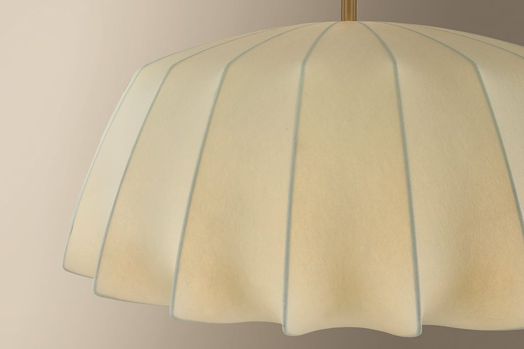 Flinders Pendant, Patina Brass by Troy Lighting detail view 3 - Whats New Furniture Portland OR