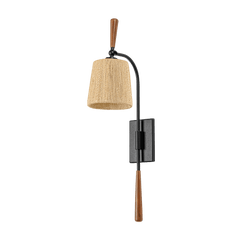 Harlyn Wall Sconce, Textured Black by Troy Lighting - product view - Whats New Furniture Portland OR