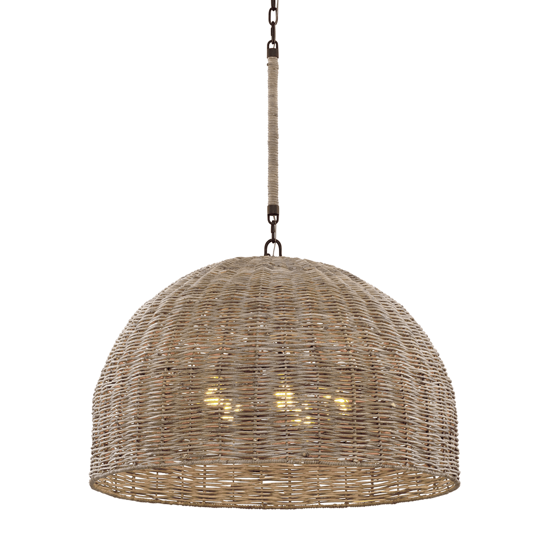 Huxley 5-Light Pendant, Textured Bronze by Troy Lighting - product view - Whats New Furniture Portland OR