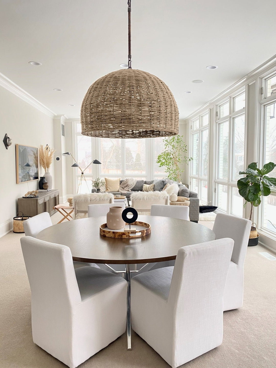 Huxley 5-Light Pendant, Textured Bronze by Troy Lighting detail view - Whats New Furniture Portland OR