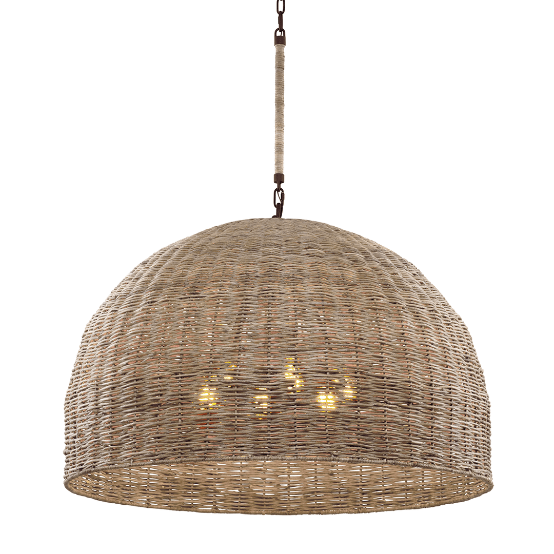 Huxley 6-Light Chandelier, Textured Bronze by Troy Lighting - product view - Whats New Furniture Portland OR