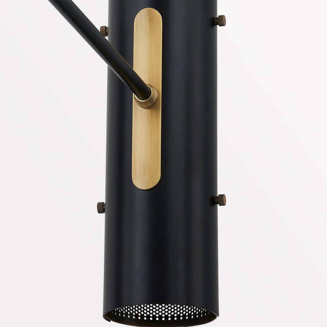 Mikka 16-Light Chandelier, Patina Brass and Soft Black by Troy Lighting detail view 3 - Whats New Furniture Portland OR